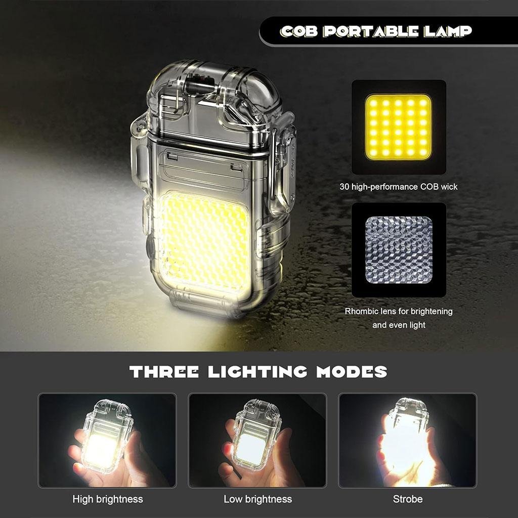 Bri-quet et Lampe Torche LED Portable – مصباح محمول مع ولا-عة - الصورة 5