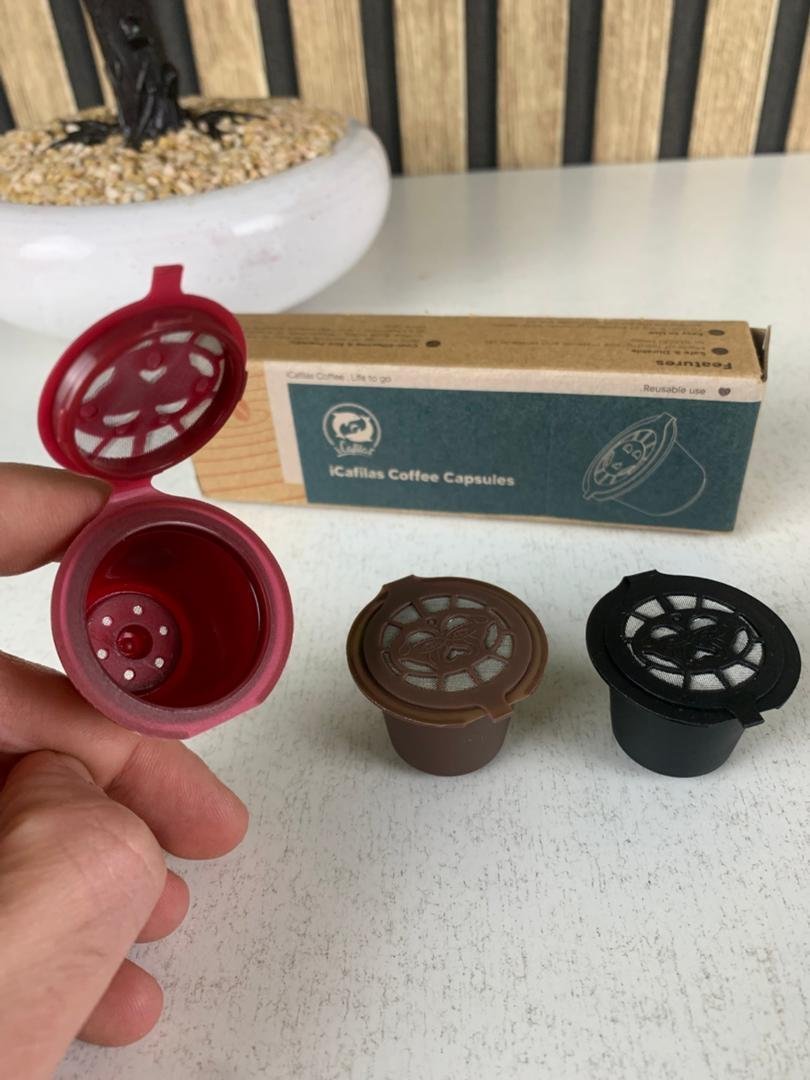 Pack 3Pcs Capsules Réutilisables Pour Machine À Café Nespresso – كبسولات قهوة قابلة لإعادة الملء - الصورة 2
