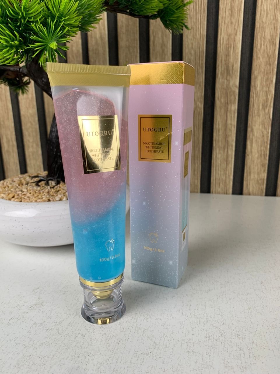 Dentifrice blanchissant à la niacinamide UTOGRU Triple action blanchissante – معجون تبييض الأسنان - الصورة 3