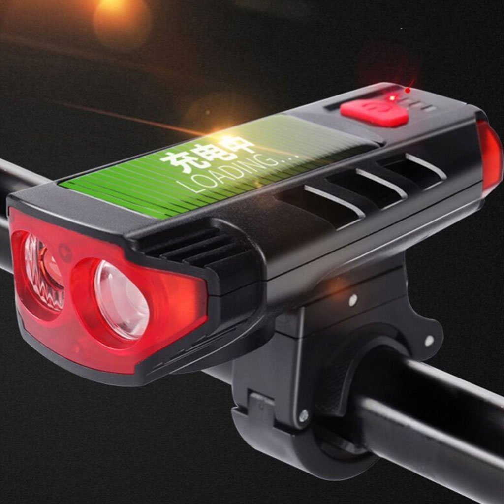 Lampe d’éclairage solaire pour vélo et trottinette avec sonnette et alarme – مصباح دراجات يعمل بالطاقة الشمسية - الصورة 5
