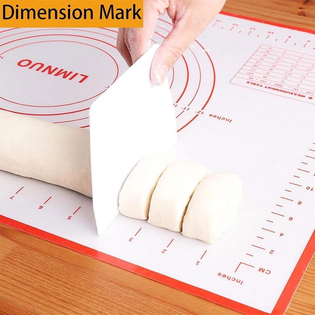Tapis de pâtisserie en silicone avec graduations pour étaler la pâte – بساط تحضير الحلويات - الصورة 5