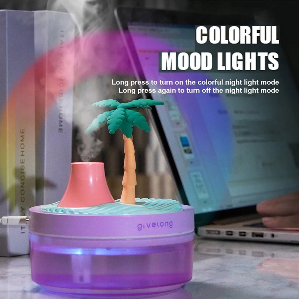 Humidificateur Portable avec Décoration de Paysage et Grand Réservoir de 320 ml – معطر جو محمول - الصورة 2