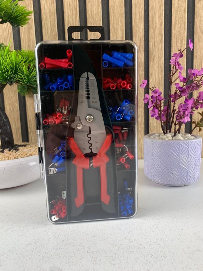 Coffret de sertissage 3en1 avec cosses 22-10 AWG – 170 pièces pour l’électricien - الصورة 2