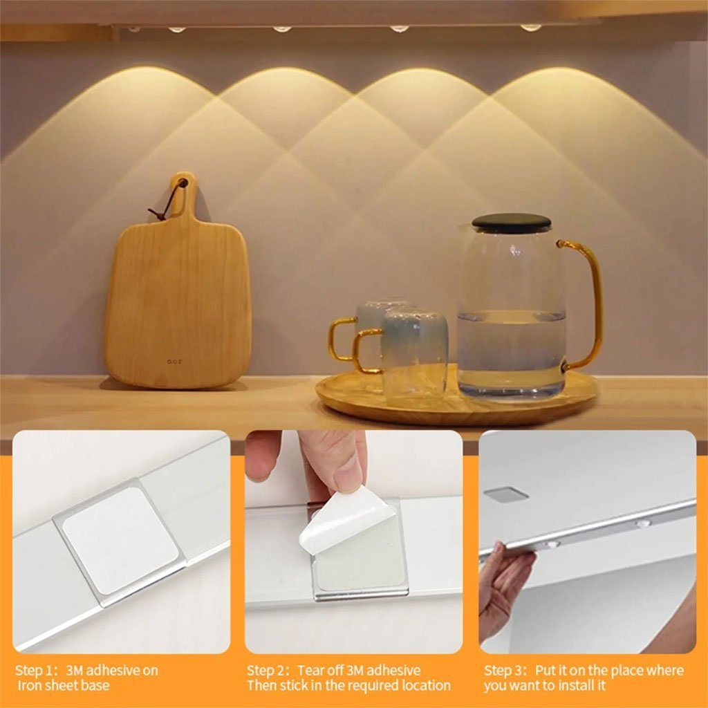 Lampe LED Rechargeable avec Détecteur De Mouvement Intérieur 3 Modes 40CM – مصباح مناطق ضيقة بعدة أوضاع - الصورة 6