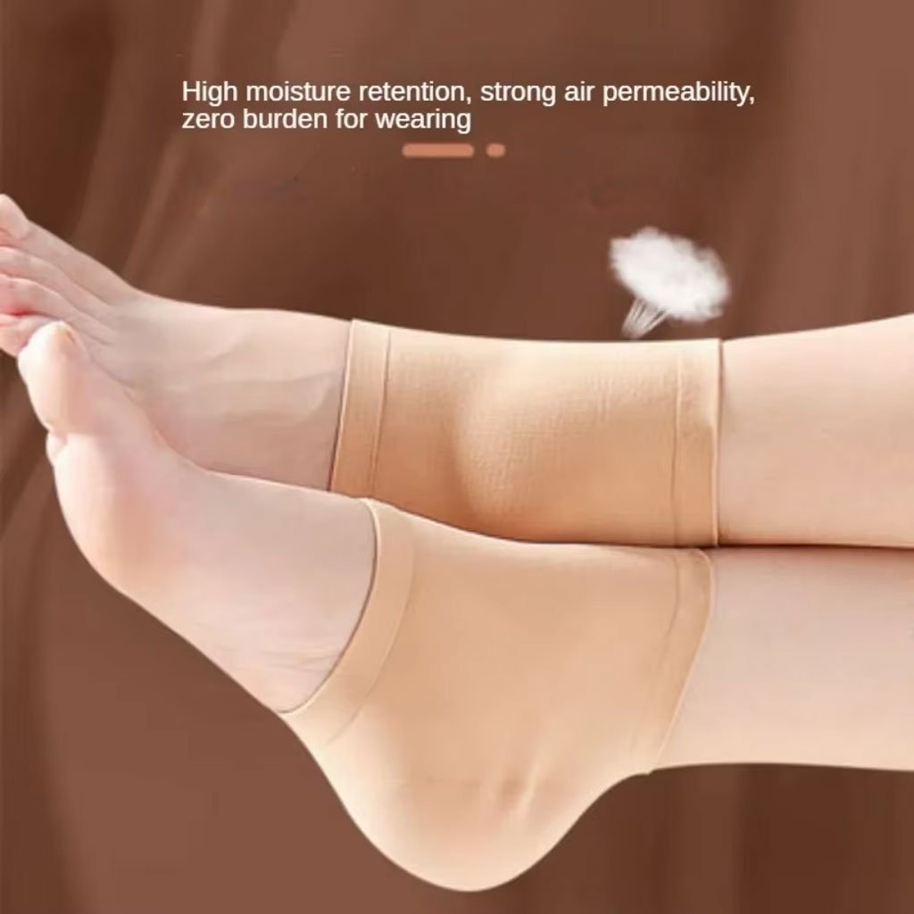 Paires de chaussettes hydratantes pour le traitement du talon fissuré - الصورة 3