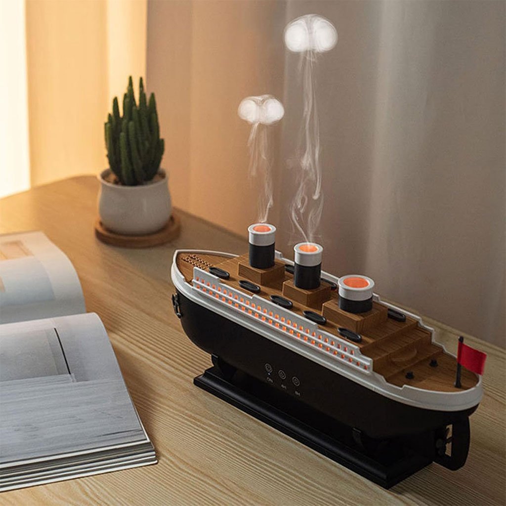 Bateau Jellyfish Diffuseur d’huiles essentielles 250ml avec télécommande – معطر جو على شكل باخرة - الصورة 6