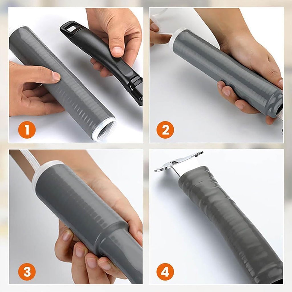 Couvercle de poignée de casserole 3PCS en silicone résistant à la chaleur – غطاء مقبض المقلاة مضاد للحرارة - الصورة 4