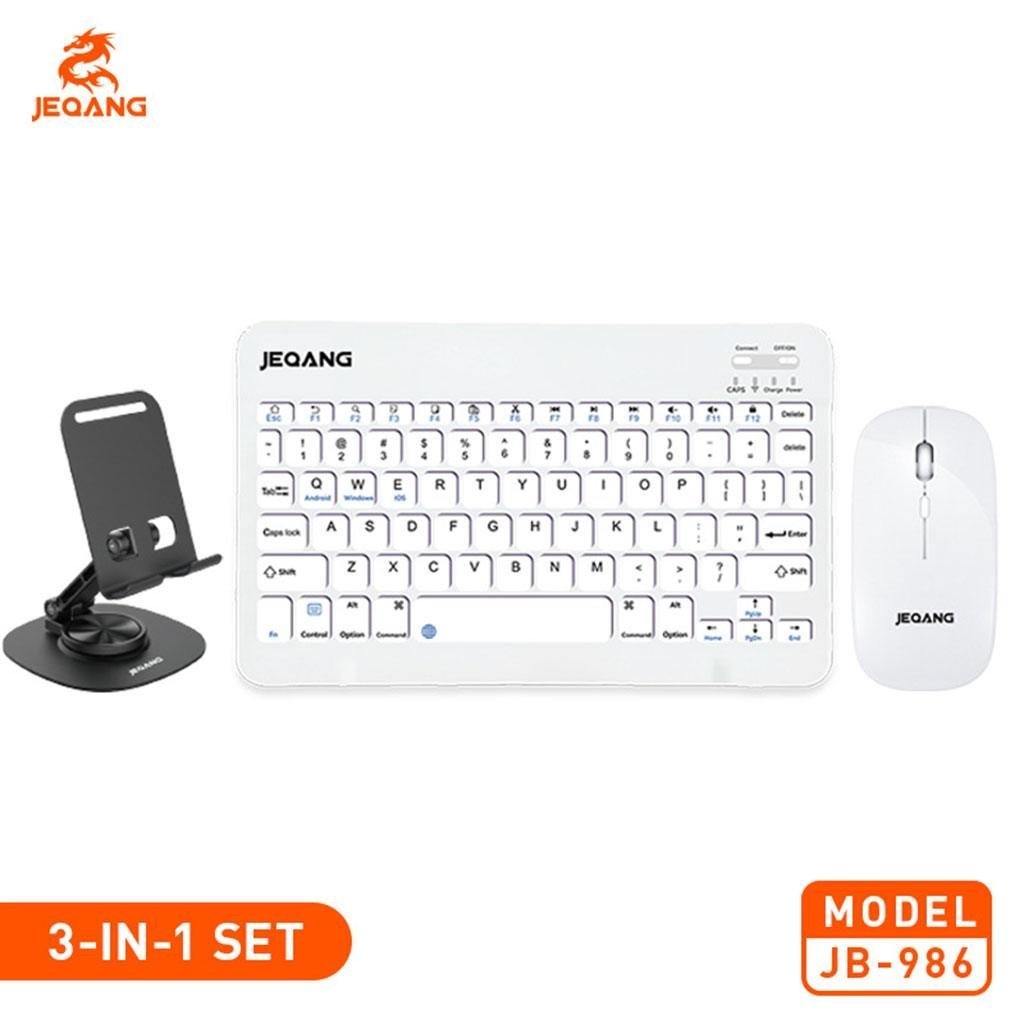 Combo clavier et souris avec support de téléphone compatible ( windows + ios + android ) - الصورة 6