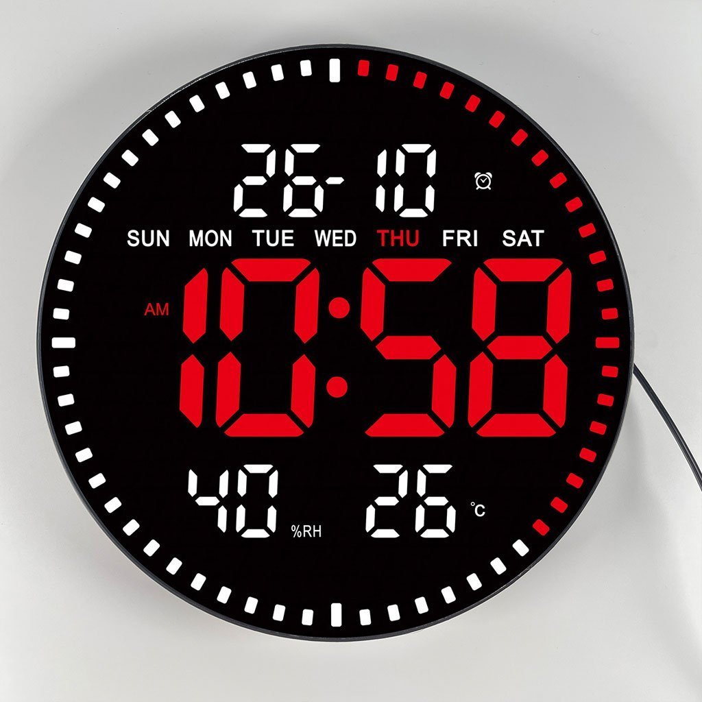 Horloge murale numérique LED avec Télécommande JH-2860 - الصورة 2