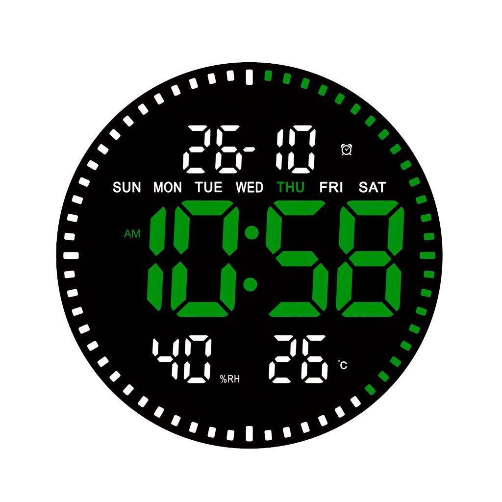 Horloge murale numérique LED avec Télécommande JH-2860 - الصورة 3