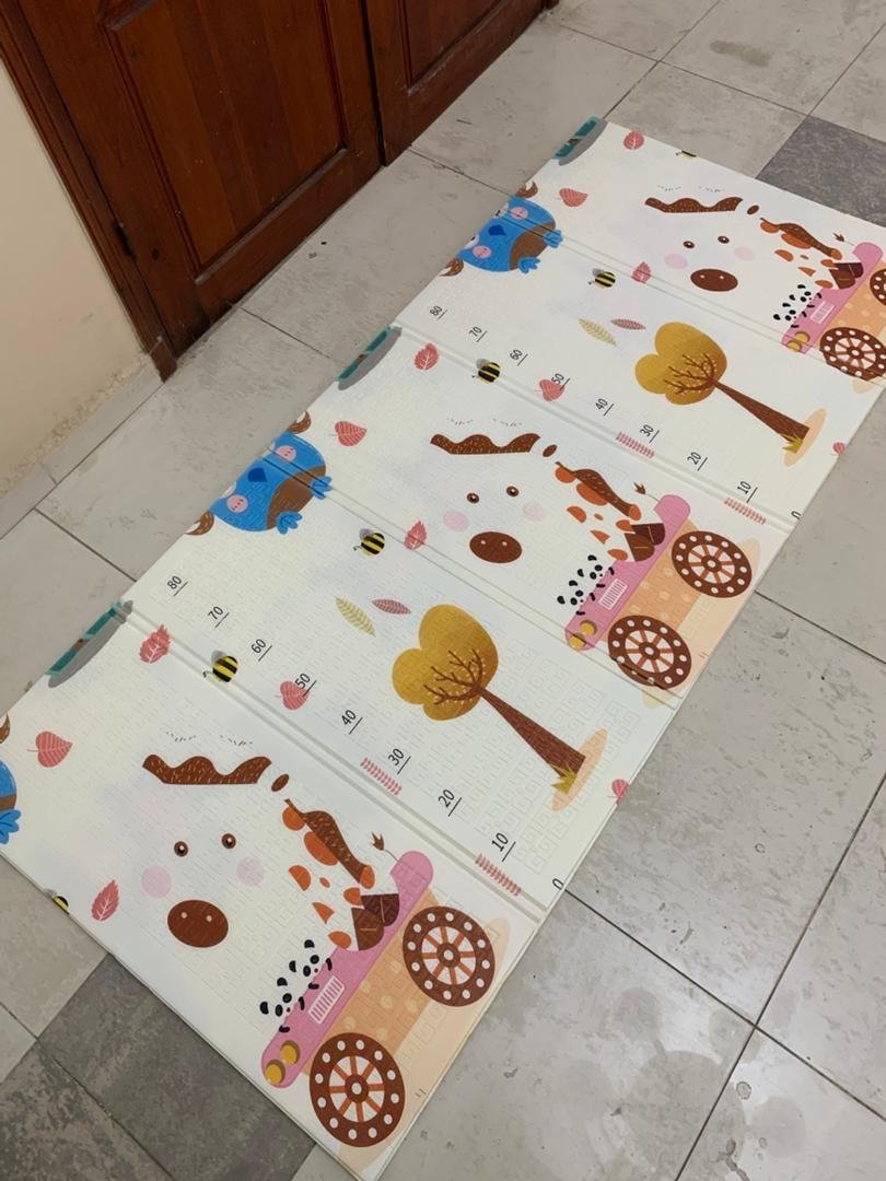 Tapis de jeu pour bébé pliable mousse XPE double face imperméable - الصورة 4