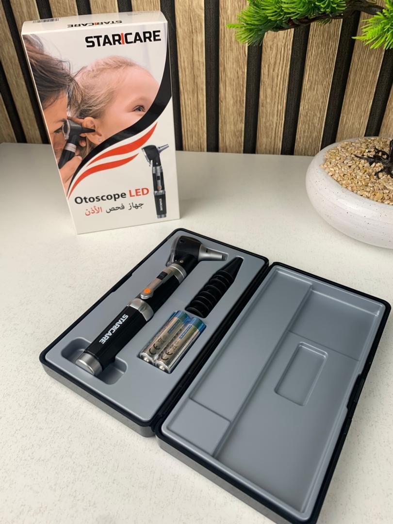 Otoscope 3X avec LED loupe de contrôle d’oreille portable avec 8 capuchons – جهاز فحص الأذن - الصورة 4