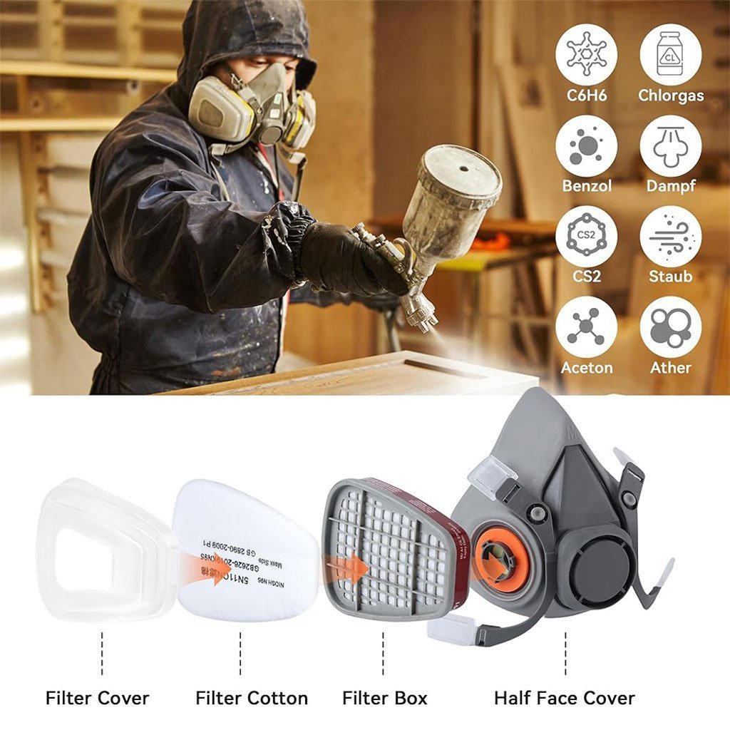 Masque respiratoire pour enlever la peinture au plomb – قناع تنفس للحرفيين - الصورة 7