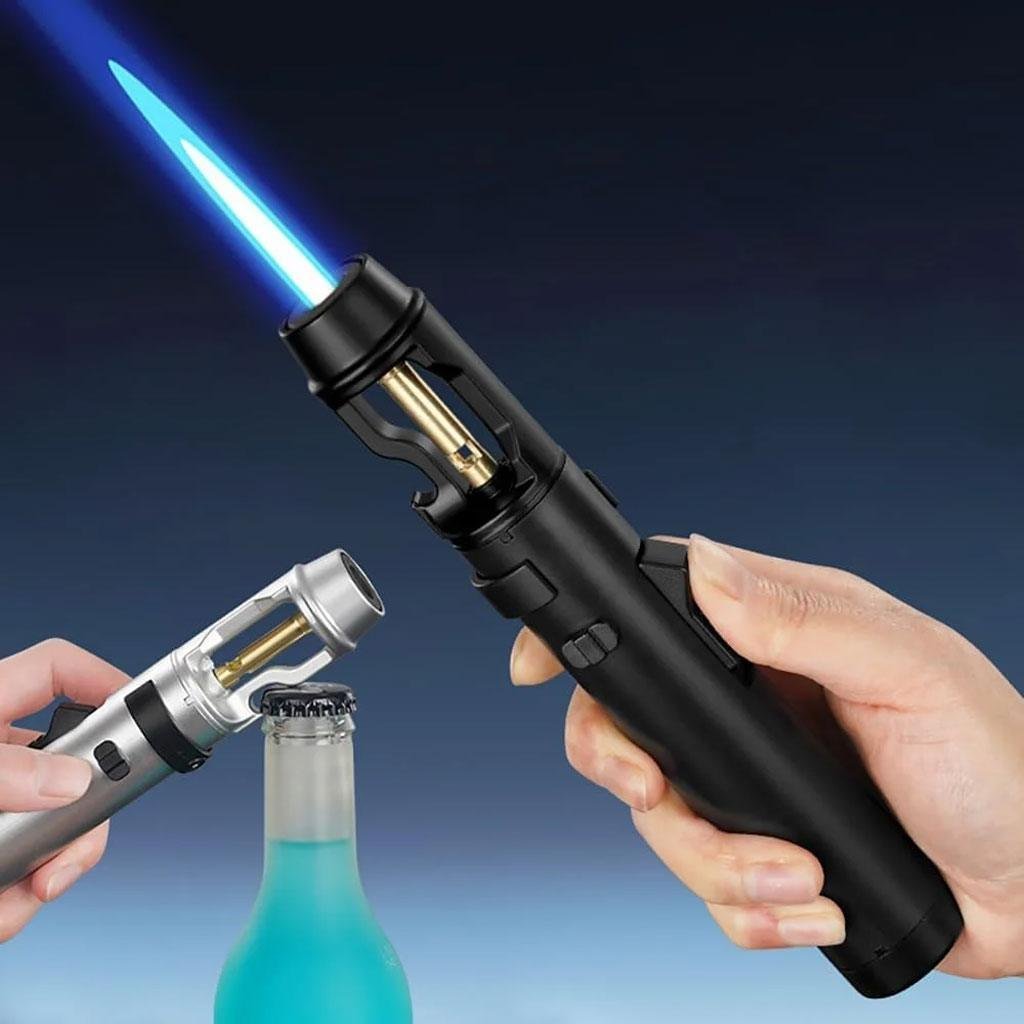 Briquet électrique Jet Flamme avec verrouillage de sécurité et ouvre bouteille - الصورة 8