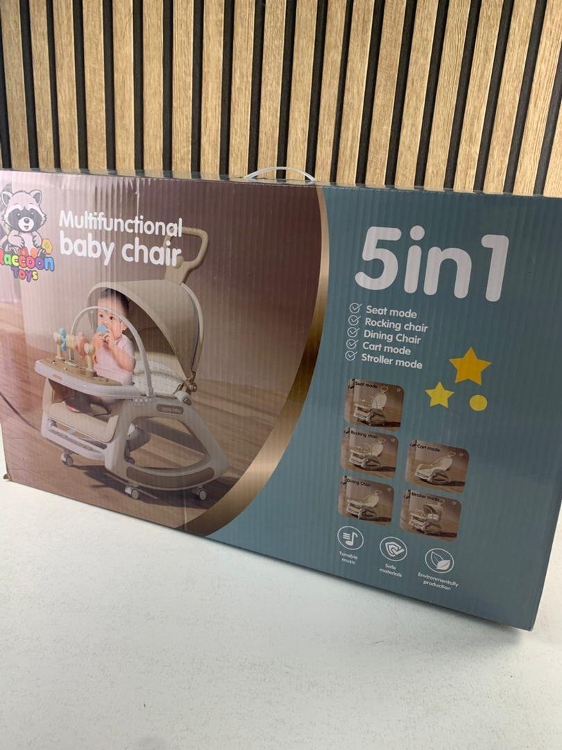 Chaise à bascule portable pour enfants avec poignée parentale inclinaison multi-positions – كرسي أطفال بعدة وضعيات للجلوس - الصورة 2