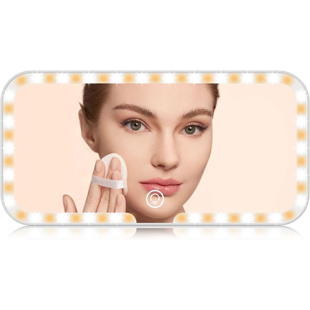 Miroir de Pare-Soleil de Voiture à 3 Températures de Couleur – مرآة تجميل في السيارة - الصورة 5