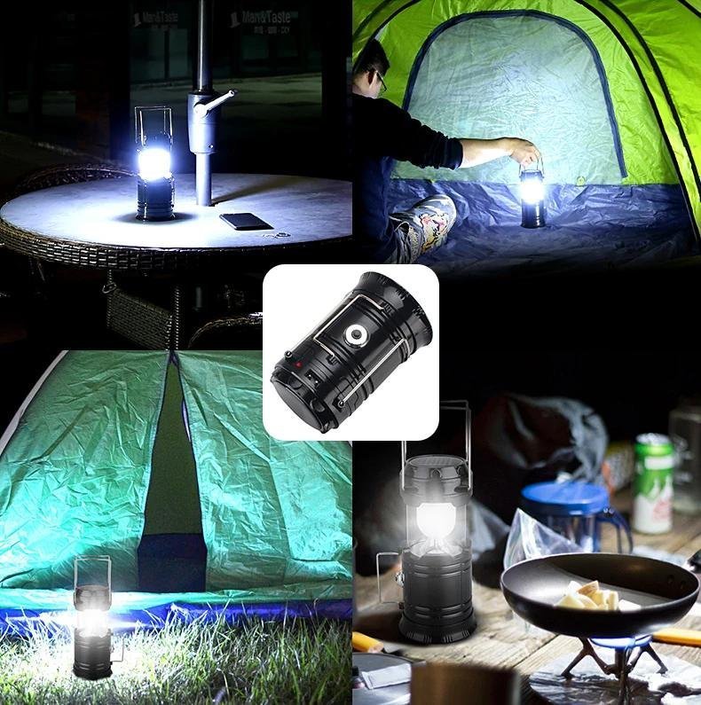 Lampe de Camping 2IN1 Rechargeable Solaire Pliable YD-3589 - الصورة 5