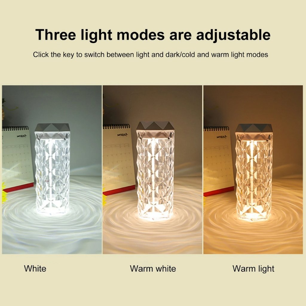 Lampe en cristal avec humidificateur d’air, diffuseur d’arôme, USB 900ml - الصورة 5