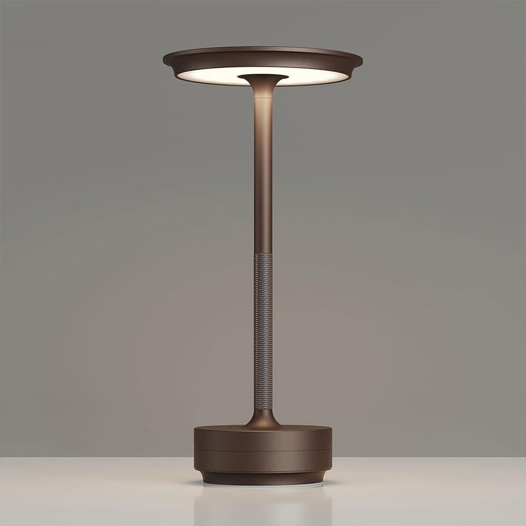 Lampe de table rechargeable sans fil finition de haute qualité LED 3 couleurs – مصباح ديكور بعدة درجات ضوئية - الصورة 5