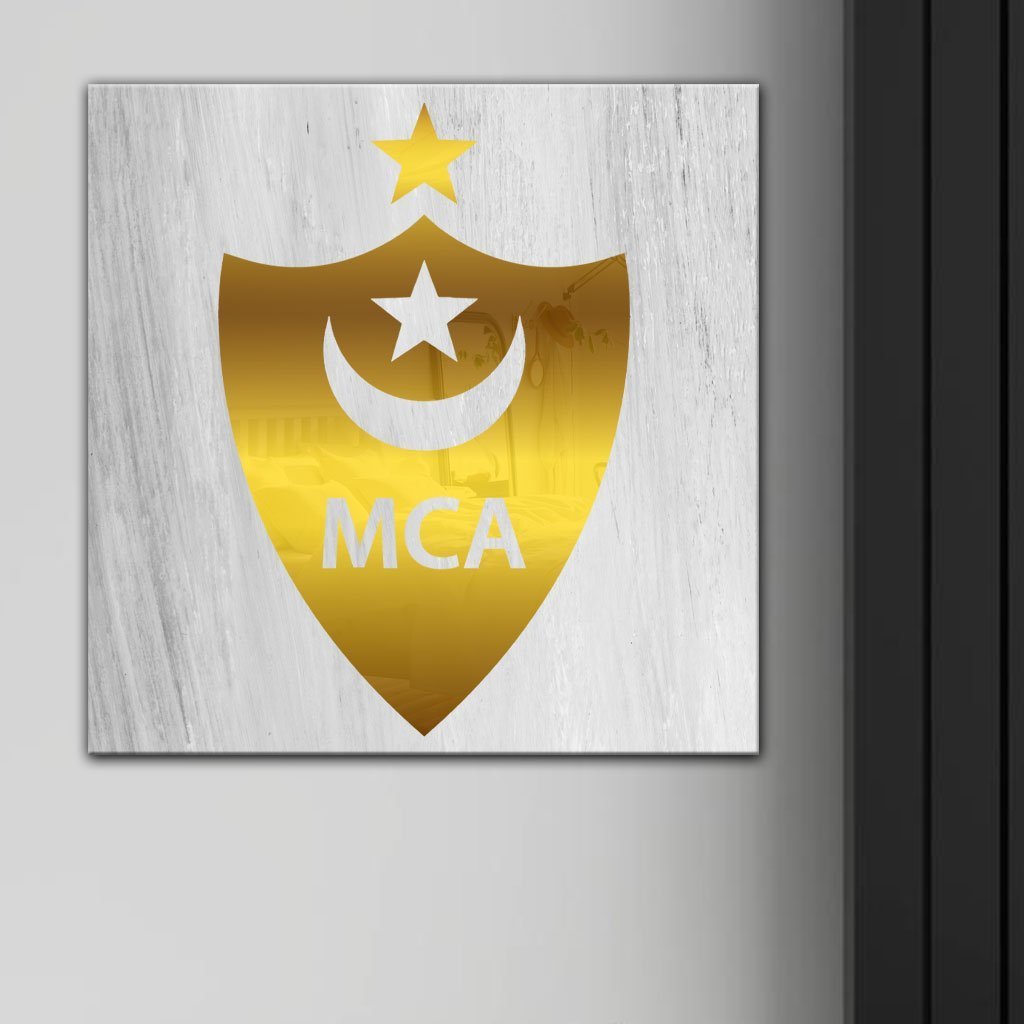 Cadre en Acrylique Effet Gold Miroir Motif Club MCA - الصورة 6