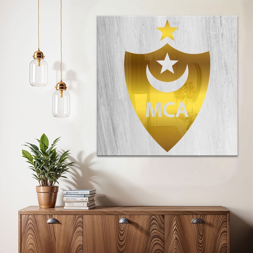 Cadre en Acrylique Effet Gold Miroir Motif Club MCA - الصورة 7
