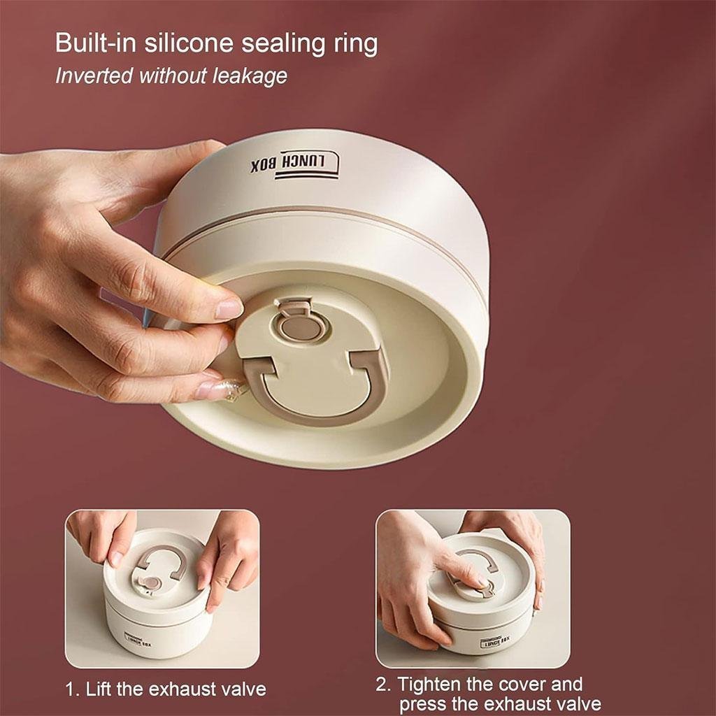 Lunch Box 4 étage avec Sac Isotherme Isolant – حافظة طعام حرارية 4 طبقات قابلة للاستخدام في الميكروويف - الصورة 4
