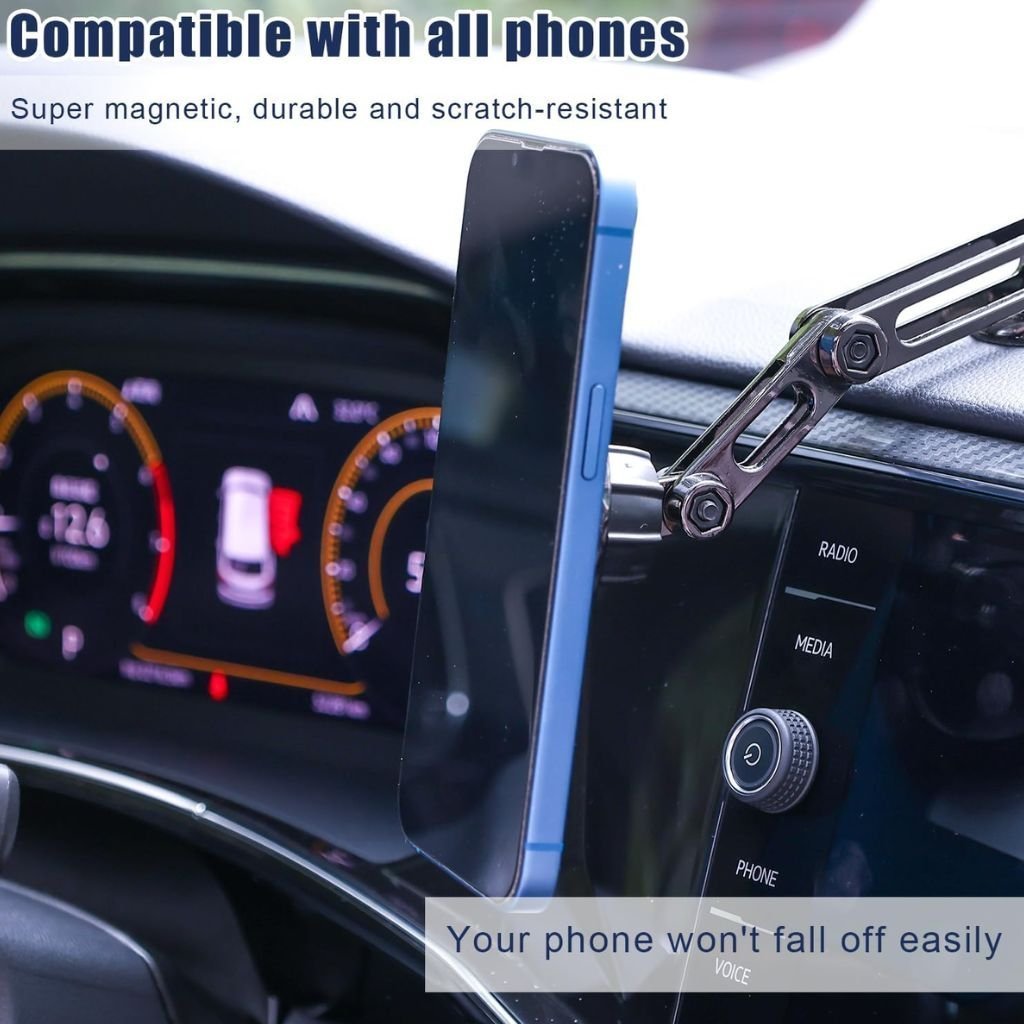 Support Téléphone Voiture Magnétique Rotatif à 360° – حامل هاتف مغناطيسي - الصورة 5
