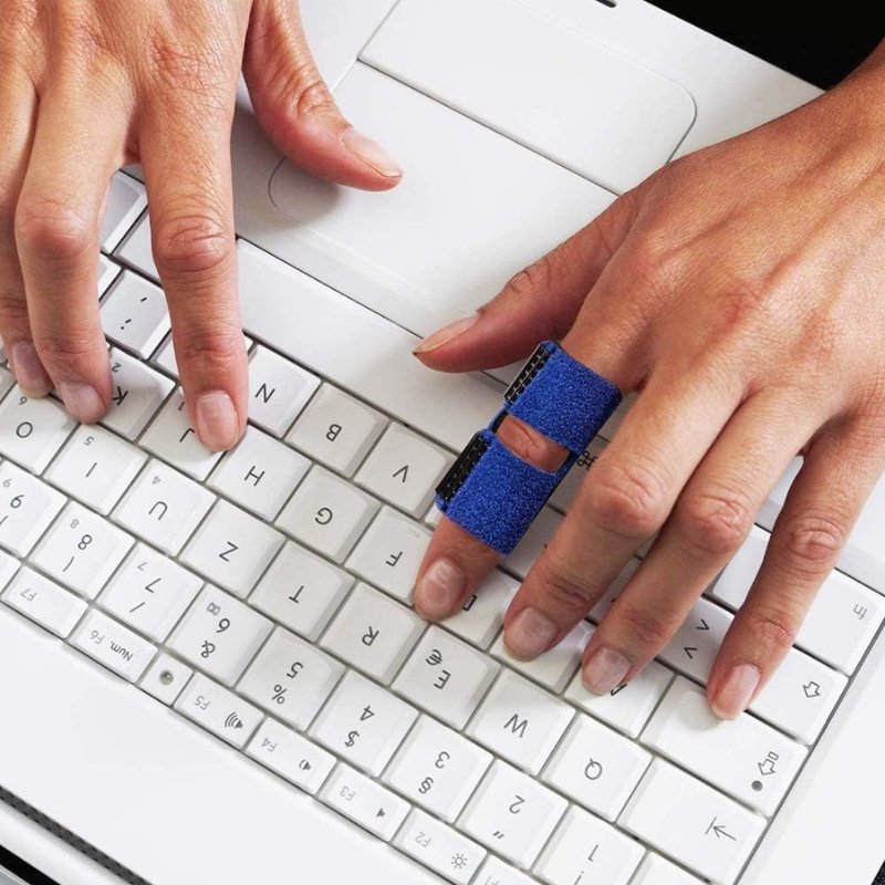 Attelle De Doigt ,Index en Aluminium Réglable Moyen Doigt Récupération Protection Contre Les Blessures - الصورة 4