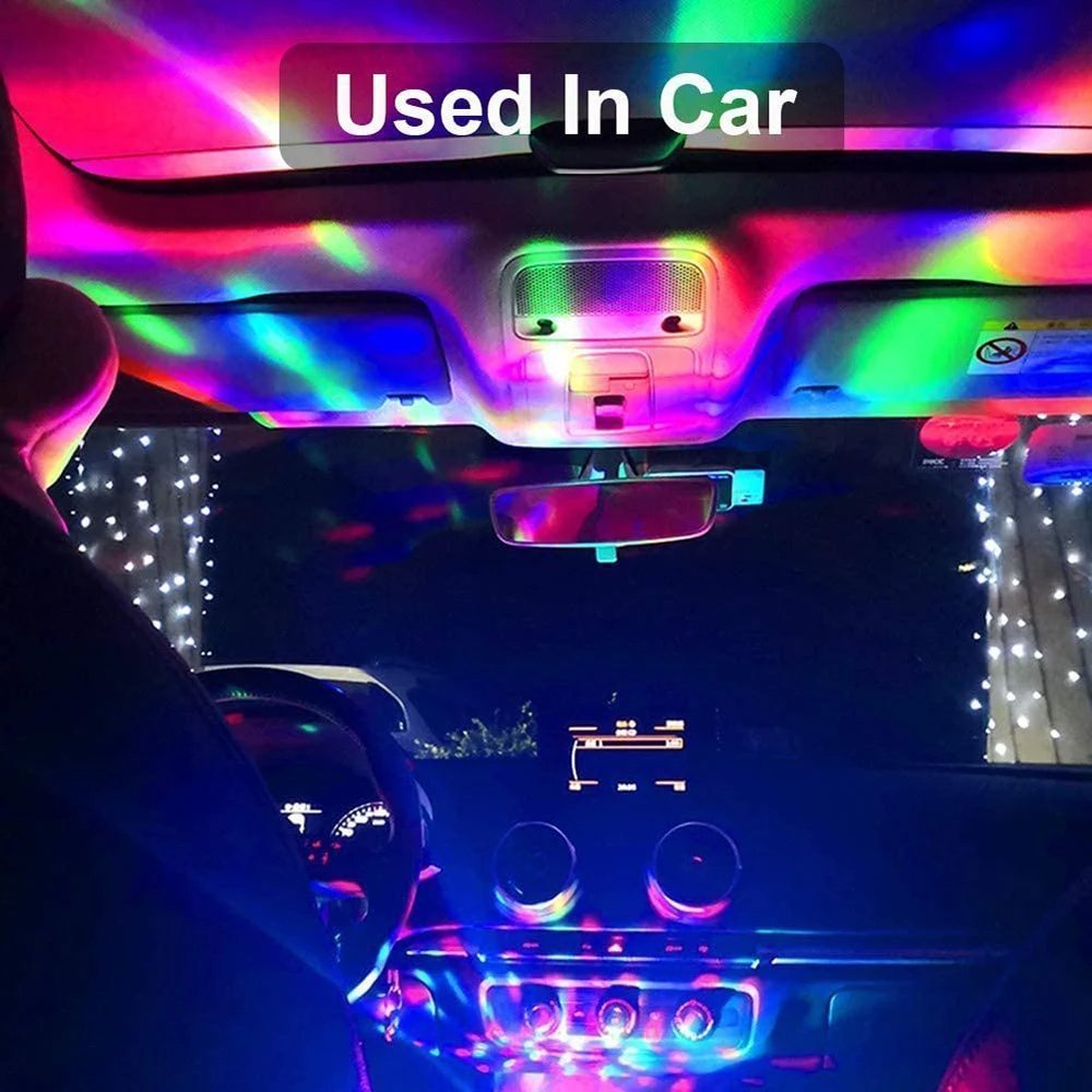 Mini lampe USB DJ pour voiture lumières RGB - الصورة 2