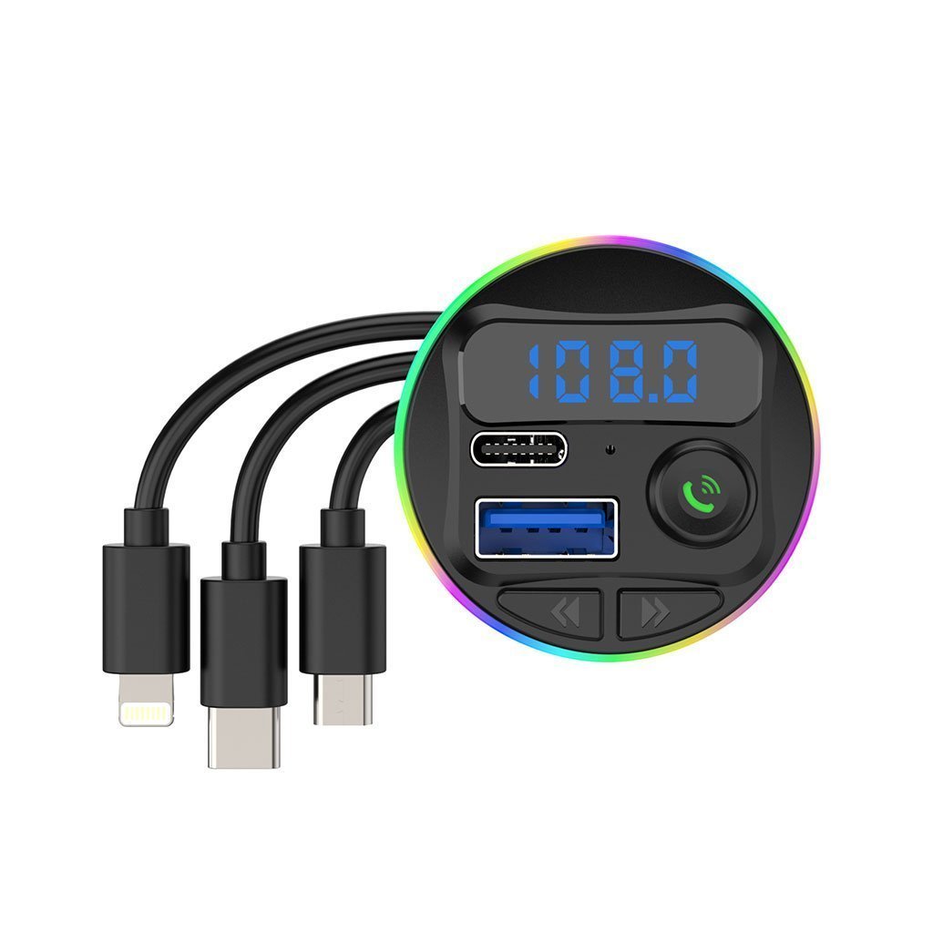 Transmetteur Bluetooth pour voiture, voiture Mp3 Player Radio Aux Adapter Lecteur de Musique - الصورة 4