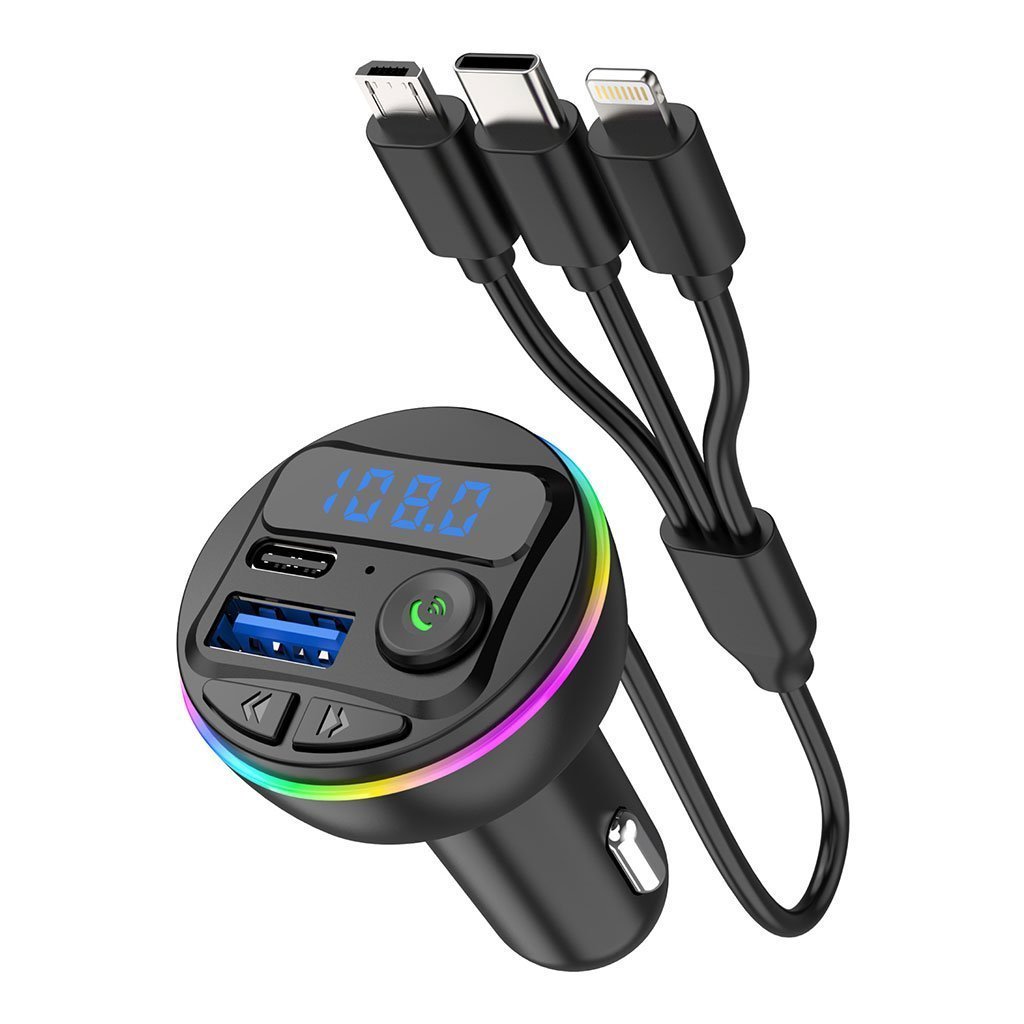 Transmetteur Bluetooth pour voiture, voiture Mp3 Player Radio Aux Adapter Lecteur de Musique - الصورة 2