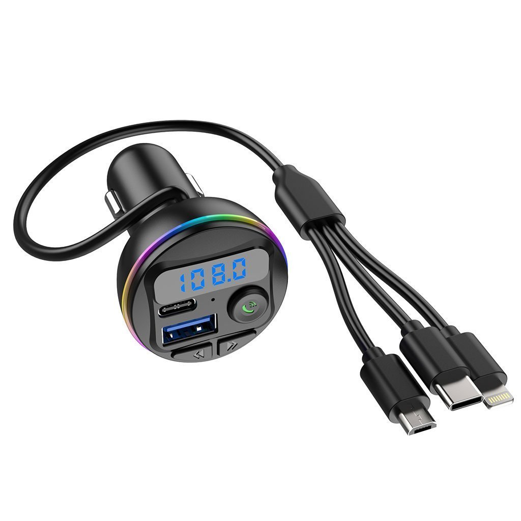 Transmetteur Bluetooth pour voiture, voiture Mp3 Player Radio Aux Adapter Lecteur de Musique - الصورة 3