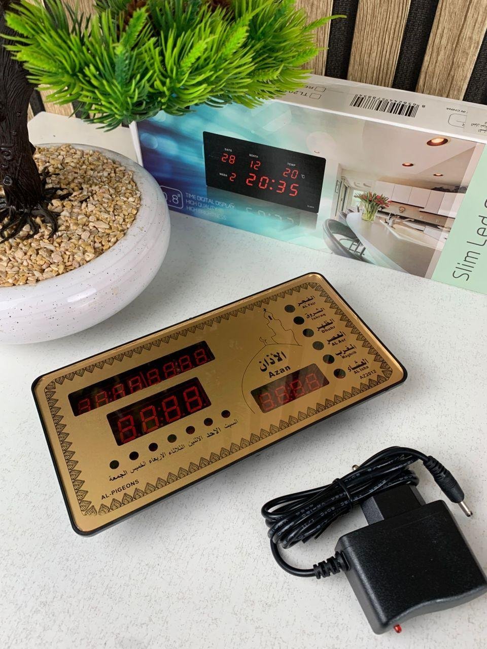 Horloge Islamic Digitale LED avec Heures de Prière AZ2012 – ساعة رقمية إلكترونية لمواقيت الصلاة - الصورة 5