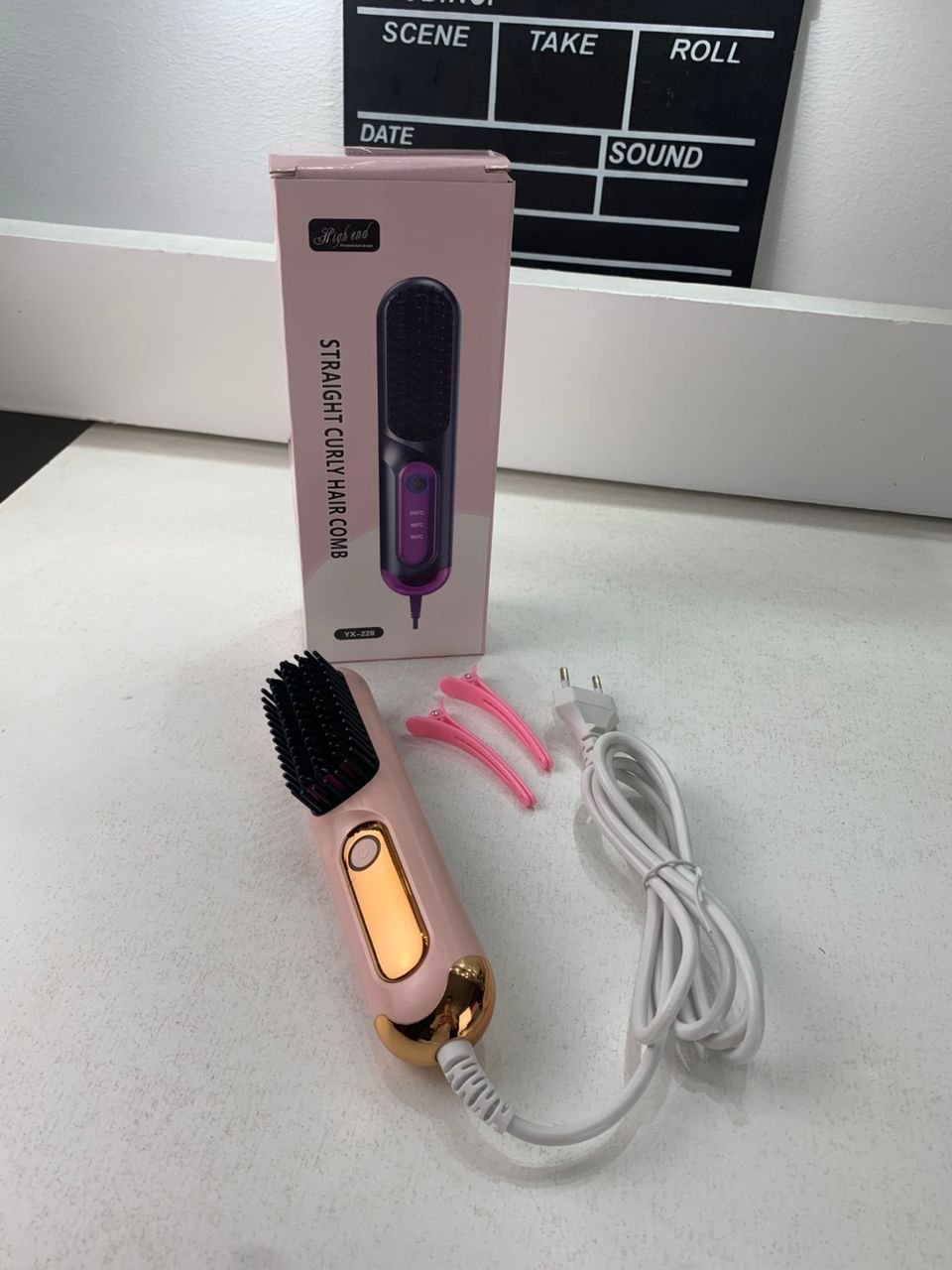 Brosse Lissante et Bouclante Électrique YX-228 – فرشاة تسريح الشعر - الصورة 3