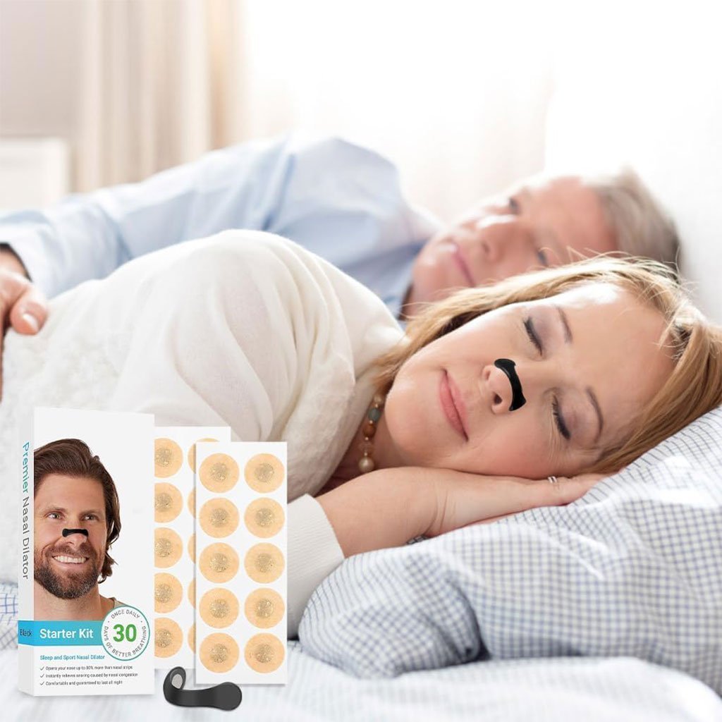 Bandelettes nasales magnétiques anti-ronflement pour un meilleur sommeil – شرائط أنفية مغناطيسية للرياضة والنوم مضادة للشخير - الصورة 4