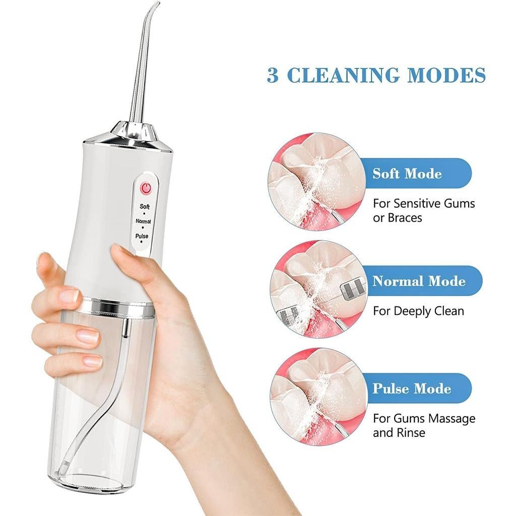 Hydropulseur dentaire électrique sans fil Rechargeable par USB – جهاز تنظيف الأسنان - الصورة 4