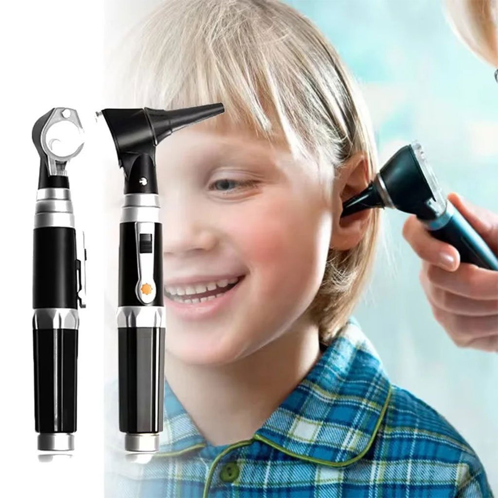Otoscope 3X avec LED loupe de contrôle d’oreille portable avec 8 capuchons – جهاز فحص الأذن - الصورة 7