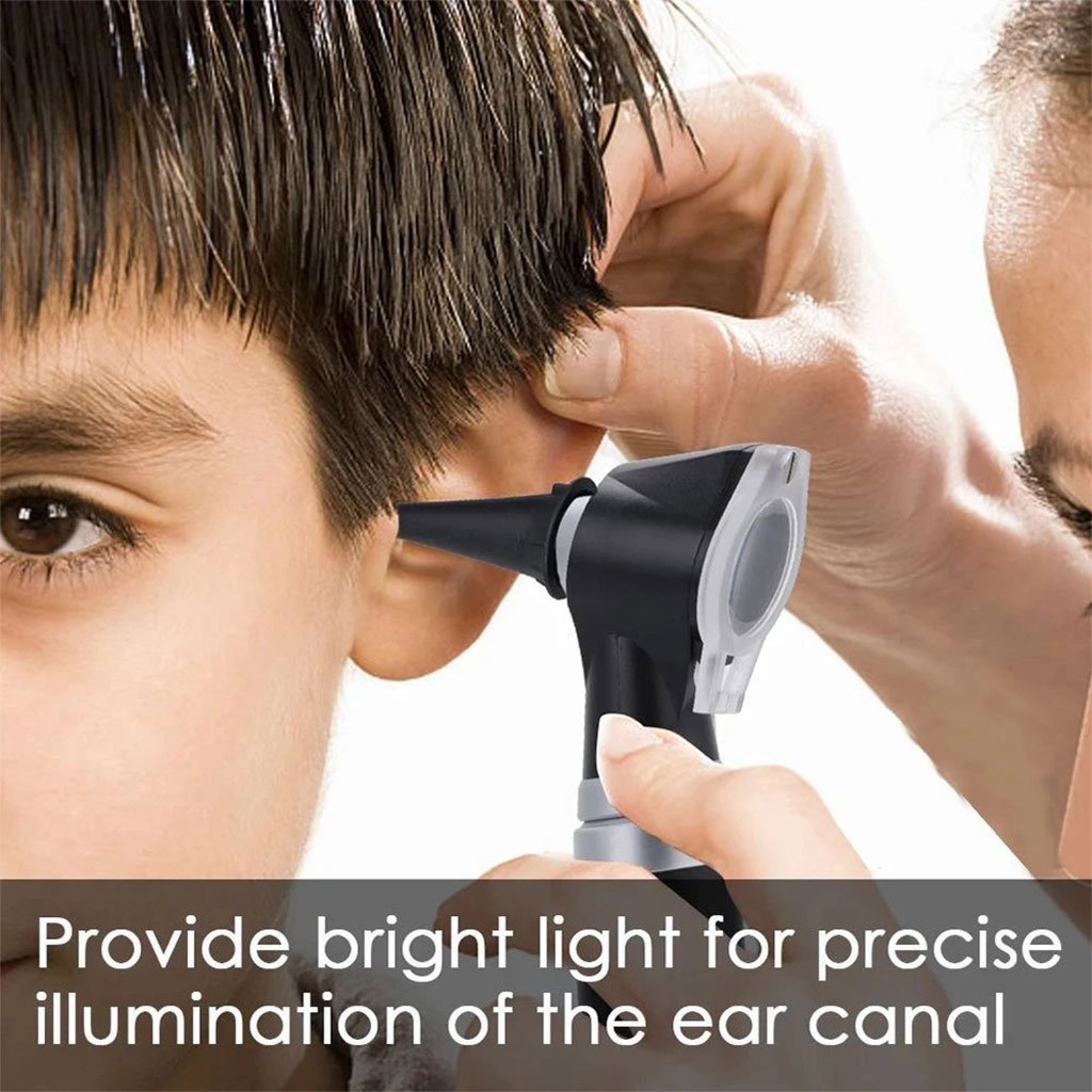 Otoscope 3X avec LED loupe de contrôle d’oreille portable avec 8 capuchons – جهاز فحص الأذن - الصورة 5