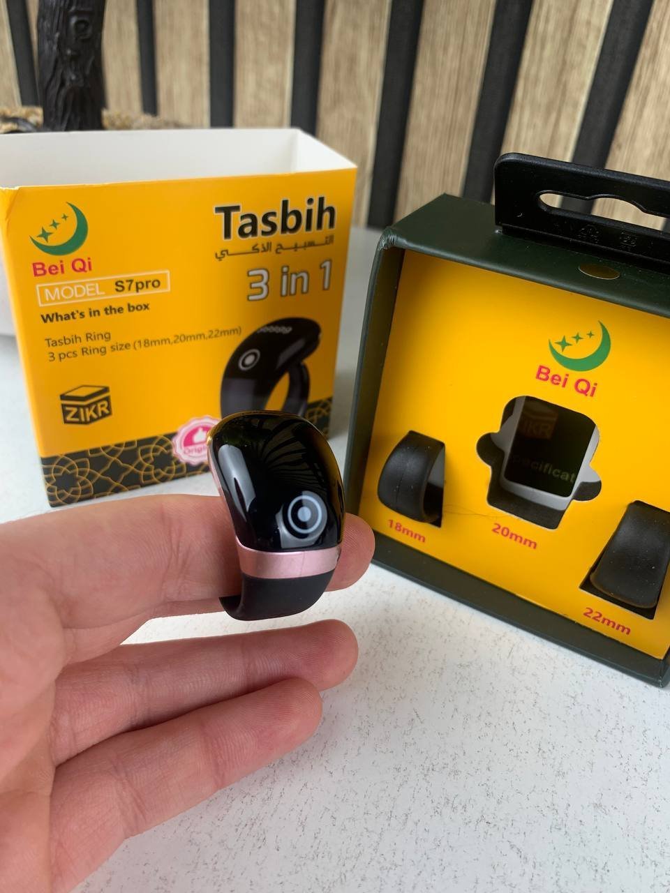 Bague Compteur Digital de Tasbih avec Affichage OLED Étanche – خاتم تسبيح إلكتروني - الصورة 3