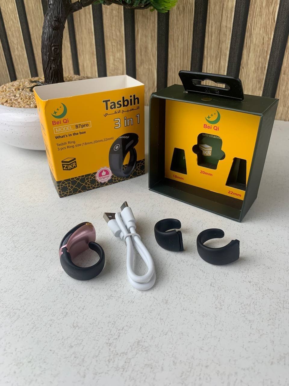 Bague Compteur Digital de Tasbih avec Affichage OLED Étanche – خاتم تسبيح إلكتروني - الصورة 2