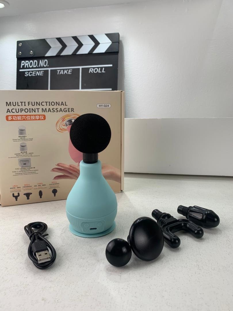 Appareil de Massage Rechargeable Portatif avec 5 Têtes Interchangeables – جهاز تدليك محمول قابل للتثبيت - الصورة 3