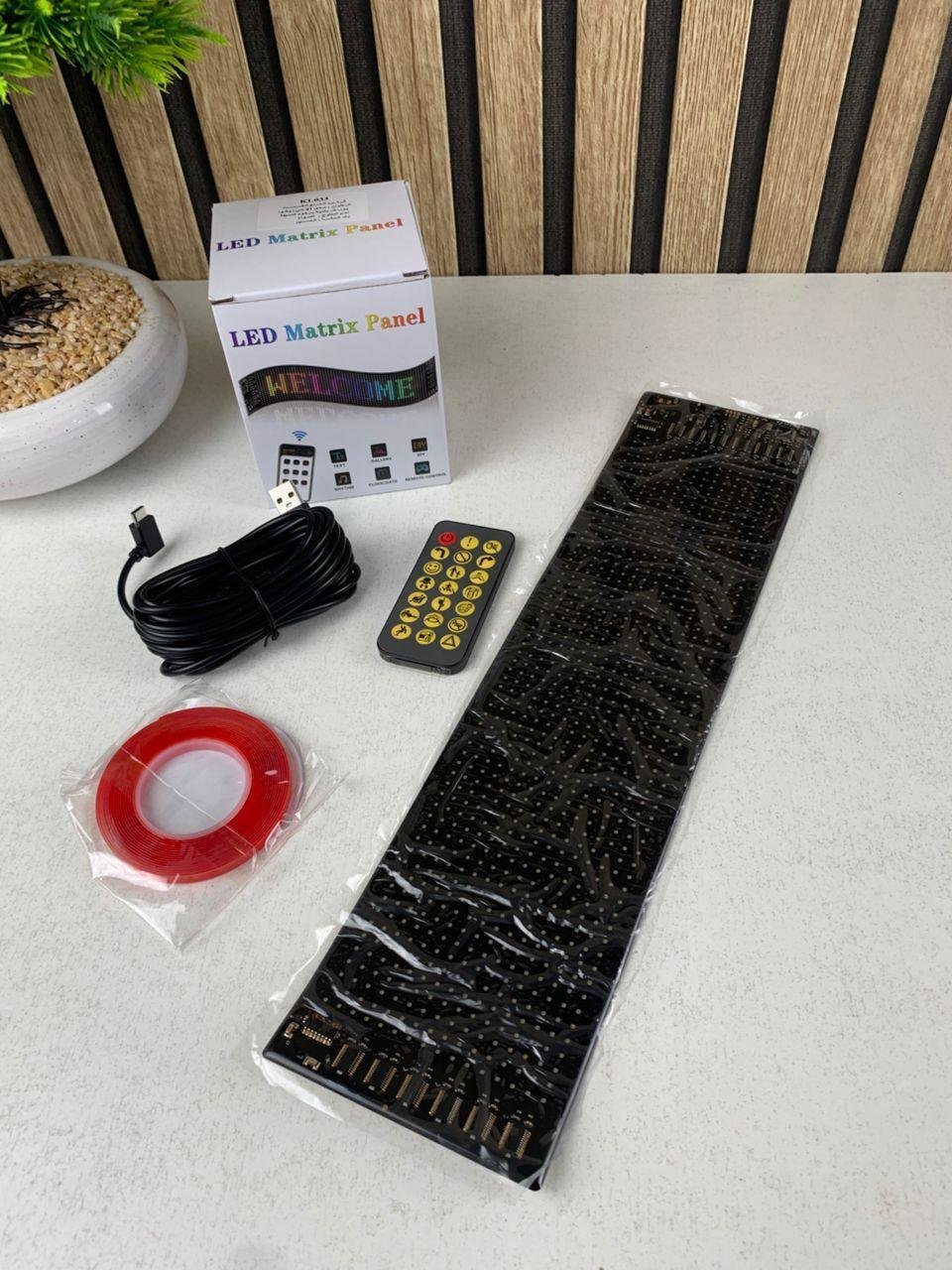 Bande LED Matrix Panel pour voiture écran souple programmable (92 x 374 mm) - الصورة 3