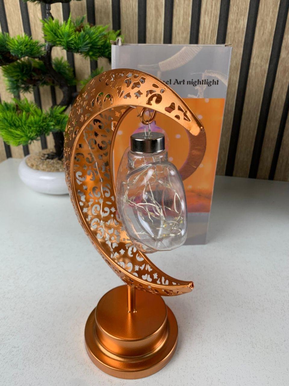 Lampe de table LED en forme de lune décoration Ramadan – مصباح ديكور رمضان - الصورة 3