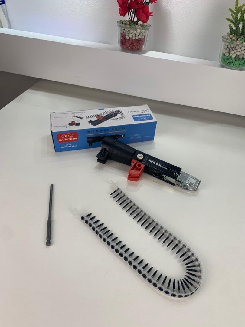 Adaptateur de Cloueur Automatique à Chaîne pour Visseuse – محول مسدس مسامير أوتوماتيكي بسلسلة لمفك البراغي - الصورة 3