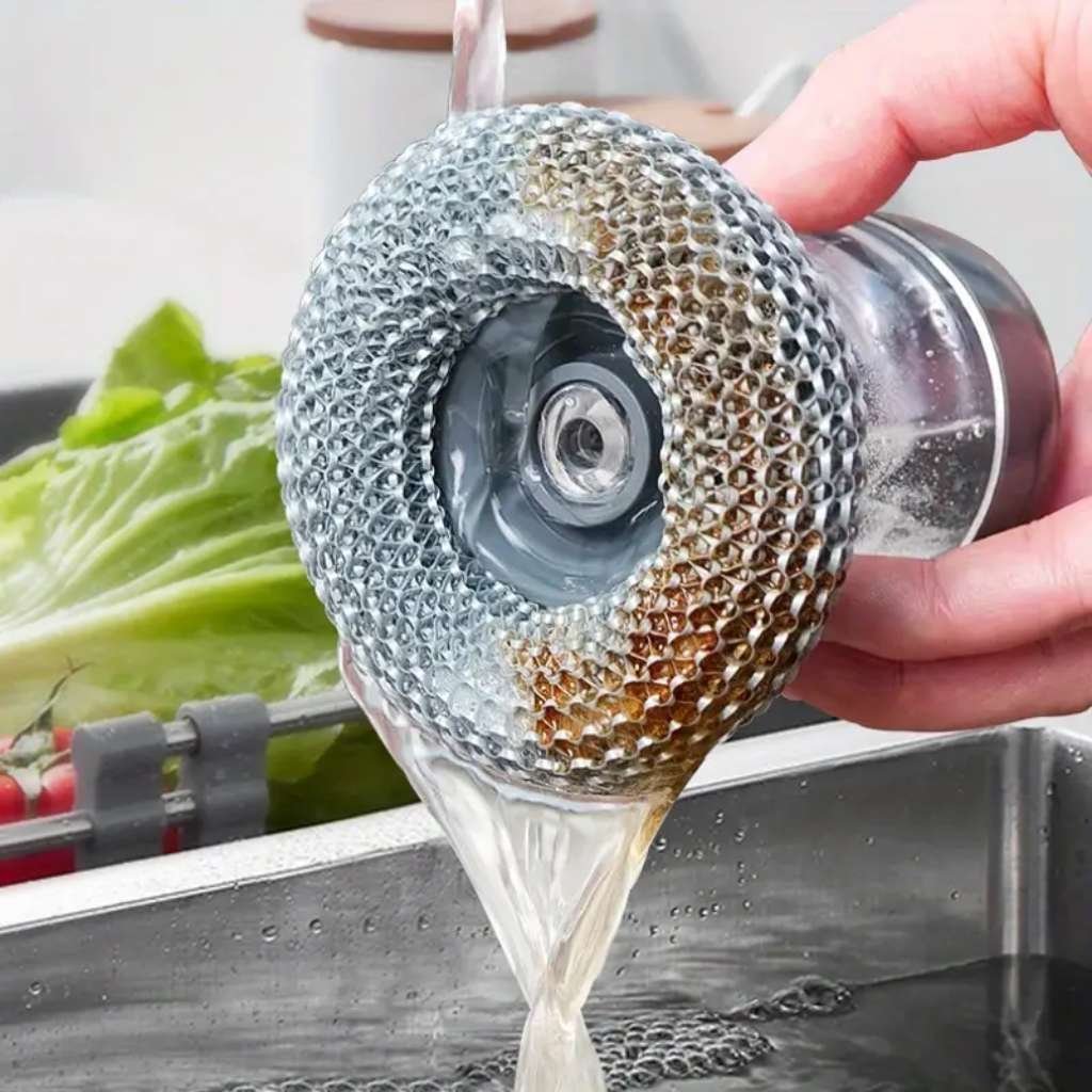 Brosse à Main avec Distributeur de Savon pour Cuisine – فرشاة يدوية بموزع صابون للمطبخ - الصورة 4