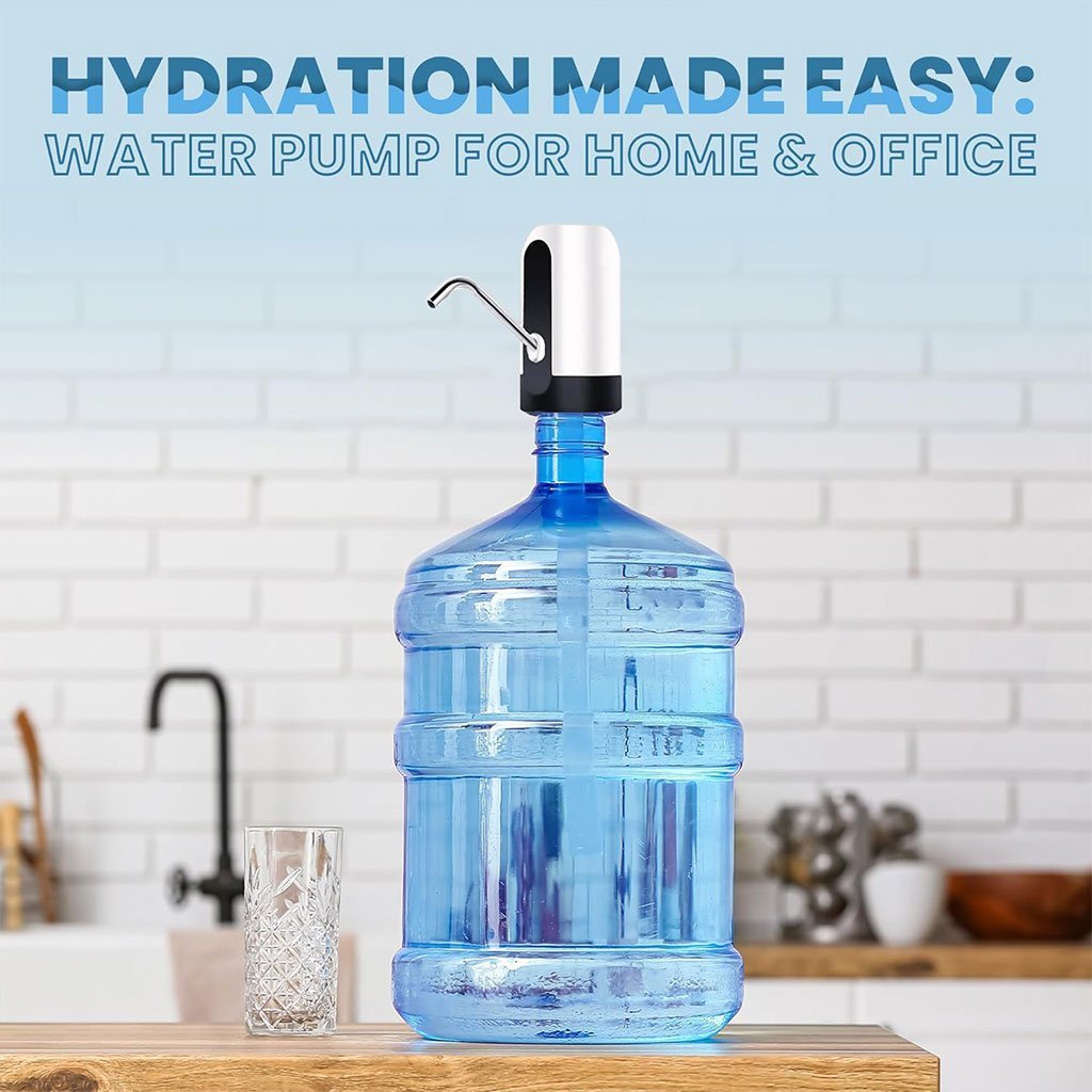 Pompe à bouteille d’eau, distributeur d’eau universel de 5 gallons rechargeable - الصورة 4