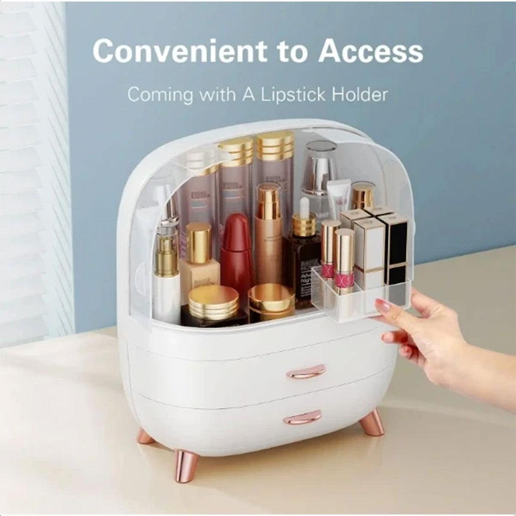 Boîte de rangement de maquillage, présentoir de rangement de cosmétiques avec tiroir - الصورة 5