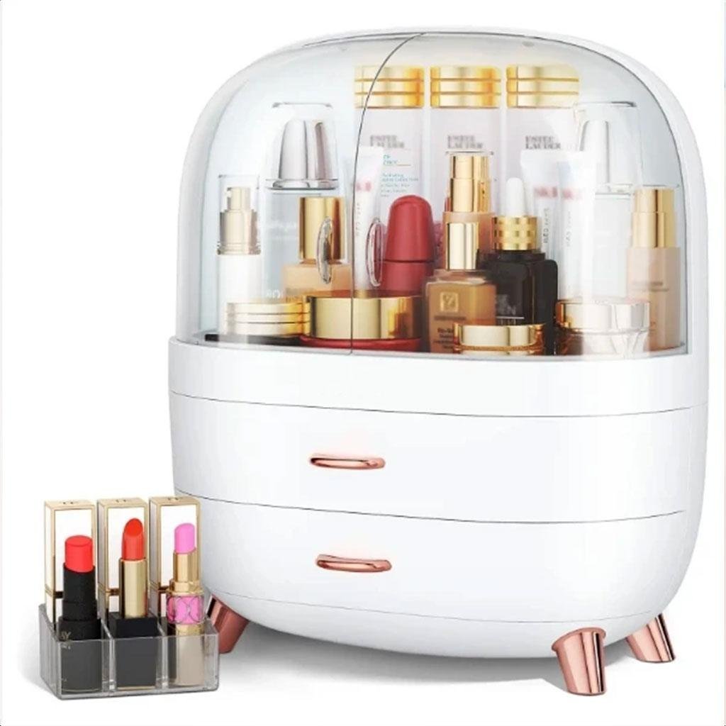 Boîte de rangement de maquillage, présentoir de rangement de cosmétiques avec tiroir - الصورة 6