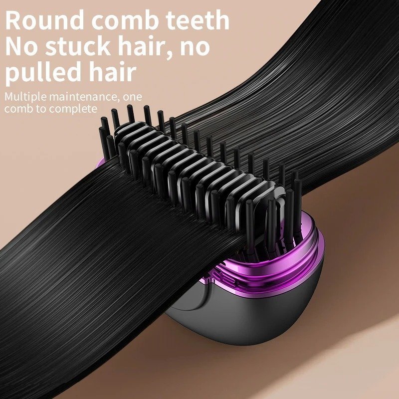 Mini Brosse à lisser électrique sans fil avec 3 réglages de chaleur – مشط حراري حجم صغير ومحمول - الصورة 7
