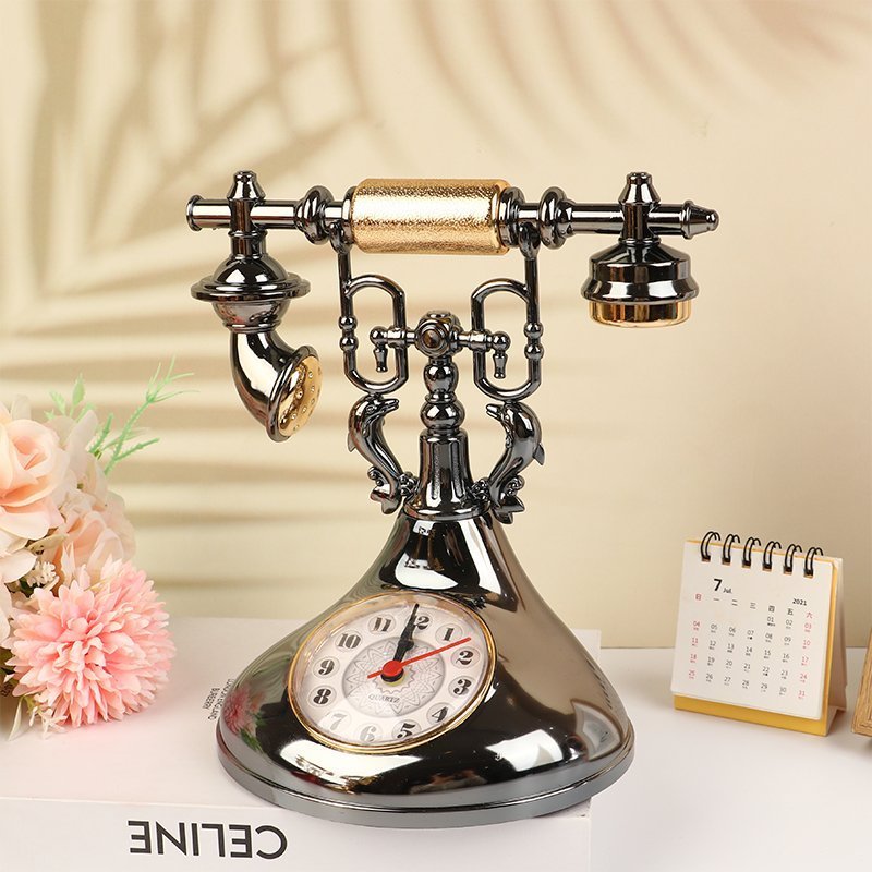 Réveil rétro modèle téléphone pour chronométreur créatif pour la décoration - الصورة 2